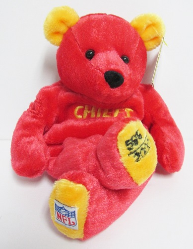 Salvinos NFL Team Bears, Kansas City Chiefs #1<br>Commemorative Plush Bear<br>(Click Picture-FULL DETAILS)